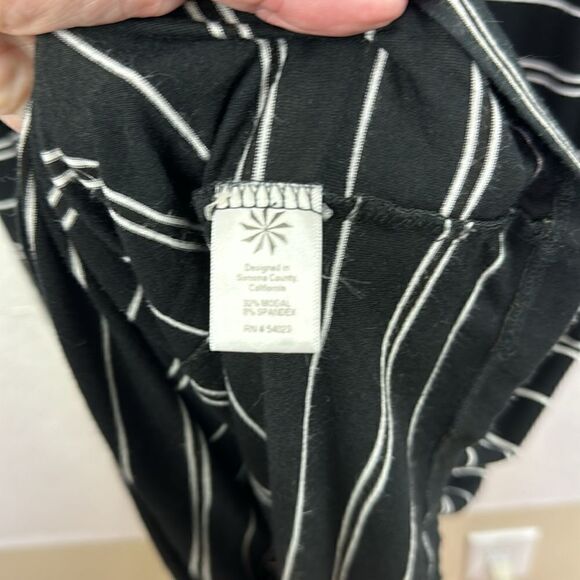 Athleta Striped Empire Waist Sleeveless Tank Maxi Dress L - Picture 4 of 6